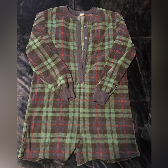2 Flannel Romper Pajamas - Picture 1 of 3
